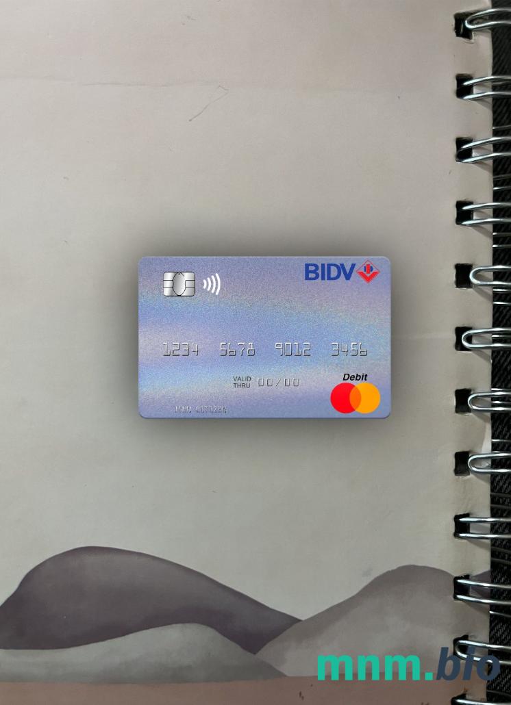 Vietnam BIDV wygląd zdjęcia mastercard skan PSD + zdjęcie